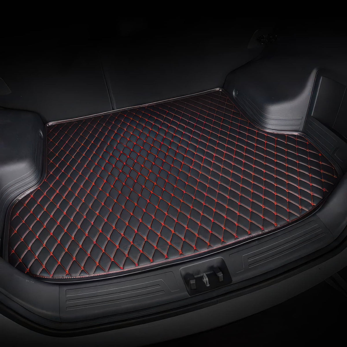 Black & Red Car Boot Liners