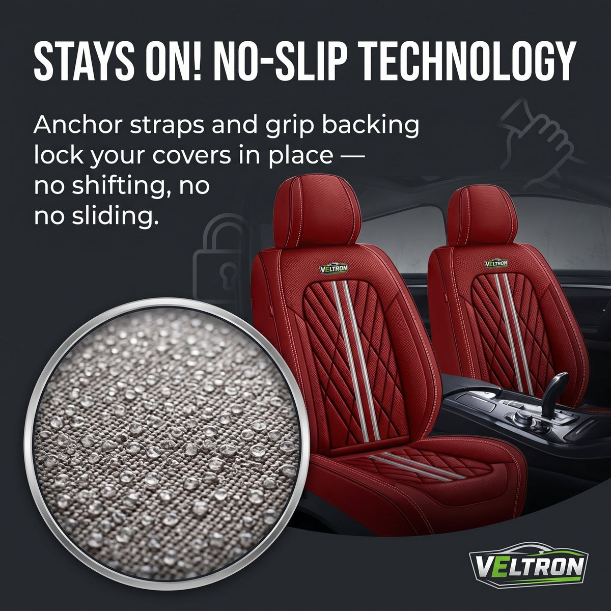 Wine Red Car Seat Covers