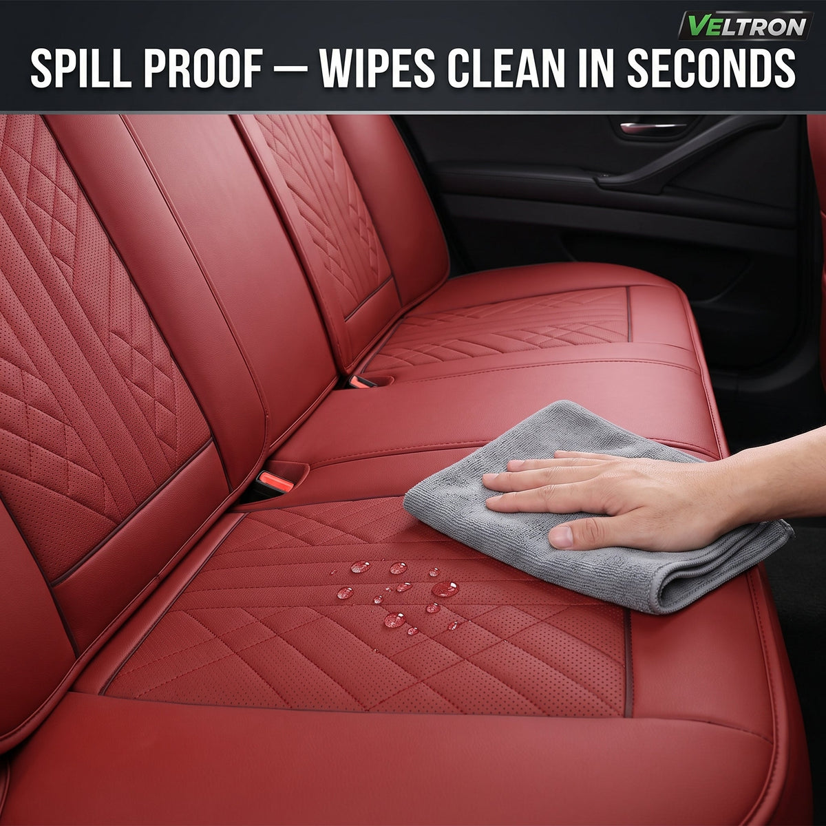 Wine Red Car Seat Covers